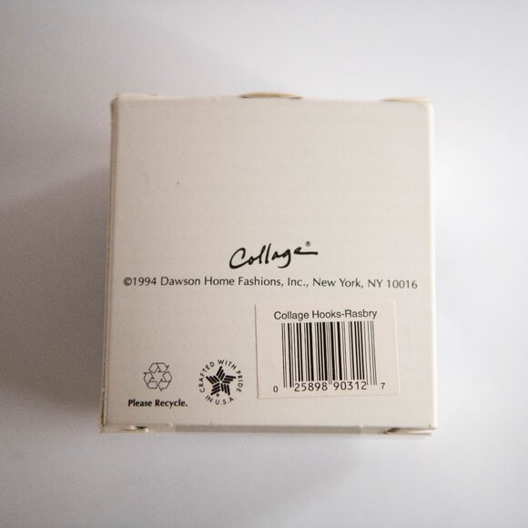 Vintage 1994 Set of 12 Plastic Shower Curtain Hooks | Collage Brand - Picture 3 of 6